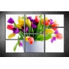 Többrészes Tulipános vászonkép 016 - (választható formák)