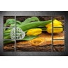 Többrészes Sárga Tulipános vászonkép 046 - (választható formák)