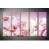 Többrészes Rózsaszín Orchideák vászonkép 067 - (választható formák)