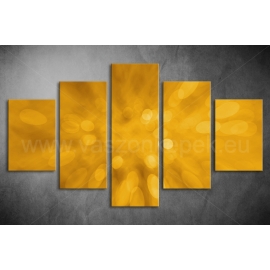 Többrészes Aranysárga Absztrakt vászonkép 096 - (választható formák)