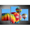 Többrészes Hőlégballonok vászonkép 025 - (választható formák)