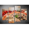 Többrészes Pizza vászonkép 021 - (választható formák)