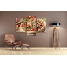 Többrészes Pizza vászonkép 024 - (választható formák)