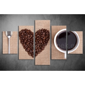 Többrészes I Love Coffee vászonkép 066 - (választható formák)