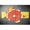 Többrészes Grapefruit vászonkép 002 - (választható formák)