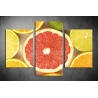 Többrészes Grapefruit vászonkép 002 - (választható formák)