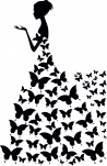Pillangó kisasszony falmatrica 086 ív mérete