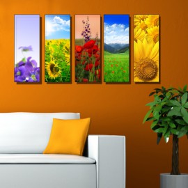 Vászonfotó saját fényképből - Quintet - 5db - 30x80cm